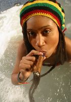 Sexy black babe Alexis smokes out and teases with her hairy pussy, Alexis (ale069) ATK Exotics: Alexis (Sexy black babe Alexis smokes out and teases with her hairy pussy)