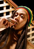 Sexy black babe Alexis smokes out and teases with her hairy pussy, Alexis (ale069) ATK Exotics: Alexis (Sexy black babe Alexis smokes out and teases with her hairy pussy)