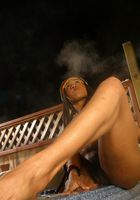 Sexy black babe Alexis smokes out and teases with her hairy pussy, Alexis (ale069) ATK Exotics: Alexis (Sexy black babe Alexis smokes out and teases with her hairy pussy)