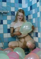 Alla loves getting wet in her hosiery in the shower, Alla (all007) ATK Archives: Alla (Alla loves getting wet in her hosiery in the shower)