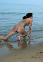 Hairy babe Alyona teases outdoors and is naked on the beach., Alyona (aly009) ATK Archives: Alyona (Hairy babe Alyona teases outdoors and is naked on the beach.)