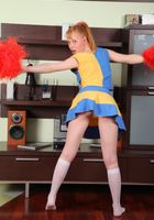 Slender cheerleader Amber teases in her uniform showing her pussy., Amber (amb059) ATK Galleria: Amber (Slender cheerleader Amber teases in her uniform showing her pussy.)