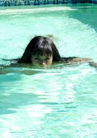 Black model Ana gets wet outdoors, Ana Foxxx (ana027) ATK Exotics: Ana Foxxx (Black model Ana gets wet outdoors)