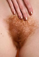 Ana Molly putting that big red bush out on display., Ana Molly (ana036) ATK Natural & Hairy: Ana Molly (Ana Molly putting that big red bush out on display.)