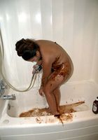 Angela Chocolate and Shower, Angela (ang031) ATK Natural & Hairy: Angela (Angela Chocolate and Shower)