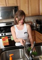 Hairy Anna cleans the kitchen, Anna (ann117) ATK Petites: Anna (Hairy Anna cleans the kitchen)