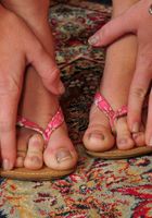 Apple the blonde gal showing her feet, Apple (app002) ATK Archives: Apple (Apple the blonde gal showing her feet)