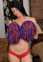 Exotic Aubrey tosses her pom poms, Aubrey Sky (aub008) ATK Exotics: Aubrey Sky (Exotic Aubrey tosses her pom poms)