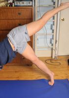 Hairy coed Bonny does some Yoga splits, Bonny (bon014) ATK Archives: Bonny (Hairy coed Bonny does some Yoga splits)