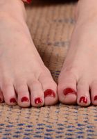 Cristine spreads her sexy toes, hot soles and horny hairy holes., Cristine Ruby (cri015) ATK Natural & Hairy: Cristine Ruby (Cristine spreads her sexy toes, hot soles and horny hairy holes.)