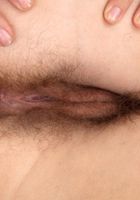 Elle pulls her gold panties down to show off her hairy pussy., Elle Macqueen (ell034) ATK Natural & Hairy: Elle Macqueen (Elle pulls her gold panties down to show off her hairy pussy.)