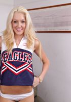 Tall fit blonde Emily Kae in her cheerleading uniform., Emily Kaye (emi027) ATK Galleria: Emily Kaye (Tall fit blonde Emily Kae in her cheerleading uniform.)