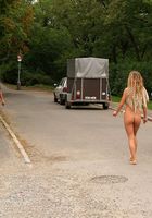 Sexy babe Eva is naked and walking through town, Eva (eva027) ATK Exotics: Eva (Sexy babe Eva is naked and walking through town)