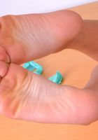 Gina shows off her sexy soles and cute toes., Gina Valentina (gin058) ATK Exotics: Gina Valentina (Gina shows off her sexy soles and cute toes.)