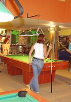 Jana poses naked on the pool table, Jana (jan020) ATK Exotics: Jana (Jana poses naked on the pool table)