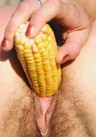 Hairy babe Kamila uses an ear of corn to masturbate with, Kamila (kam013) ATK Archives: Kamila (Hairy babe Kamila uses an ear of corn to masturbate with)