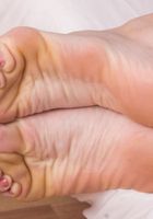 Kate spreading her toes and spreading her furry snatch., Katie Zucchini (kat226) ATK Natural & Hairy: Katie Zucchini (Kate spreading her toes and spreading her furry snatch.)