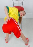Kler bends over and spreads., Kler (kle003) ATK Natural & Hairy: Kler (Kler bends over and spreads.)