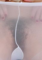 Clara showing the fur through her pantyhose., Clara (kri064) ATK Archives: Clara (Clara showing the fur through her pantyhose.)