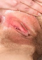 Leona spreads her mature hairy snapper, Leona (leo010) ATK Natural & Hairy: Leona (Leona spreads her mature hairy snapper)