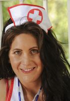 Nurse Lina Paige Outside and Spreading, Lina Paige (lin031) ATK Premium: Lina Paige (Nurse Lina Paige Outside and Spreading)