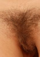 Hairy Mariah spreads in the kitchen showing mouthfuls of muff., Mariah (mar272) ATK Archives: Mariah (Hairy Mariah spreads in the kitchen showing mouthfuls of muff.)
