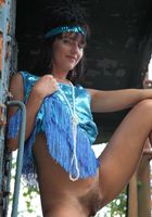 Hairy Megan spreads outside, Megan Promesita (meg023) ATK Natural & Hairy: Megan Promesita (Hairy Megan spreads outside)