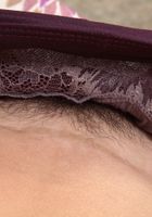 Minnie pulling her legs back and gaping her lovely hairy snatch., Minnie Minx (min017) ATK Natural & Hairy: Minnie Minx (Minnie pulling her legs back and gaping her lovely hairy snatch.)
