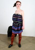Nadejda is wearing striped stockings, Nadejda (nad018) ATK Archives: Nadejda (Nadejda is wearing striped stockings)
