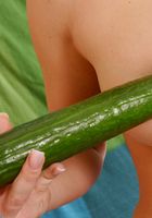 Naughty babe Nikolett uses a cucumber to masturbate with, Nikolett (nik015) ATK Exotics: Nikolett (Naughty babe Nikolett uses a cucumber to masturbate with)