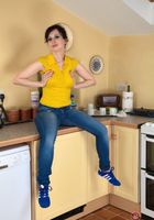 In the kitchen, spreading hairy snatch., Nikita (nik114) ATK Natural & Hairy: Nikita (In the kitchen, spreading hairy snatch.)