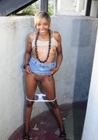 Black model Rashae flashes her pussy outside, Shae Spreadz (ras004) ATK Exotics: Shae Spreadz (Black model Rashae flashes her pussy outside)