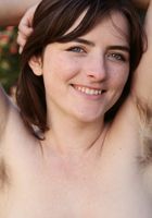 Outside spreading hairy pussy, Snow (sno002) ATK Natural & Hairy: Snow (Outside spreading hairy pussy)