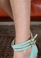 Tali showing off her long hairy legs., Tali Dova (tal017) ATK Natural & Hairy: Tali Dova (Tali showing off her long hairy legs.)